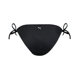 Puma swim women's bikini bottoms side tie in black - Back View