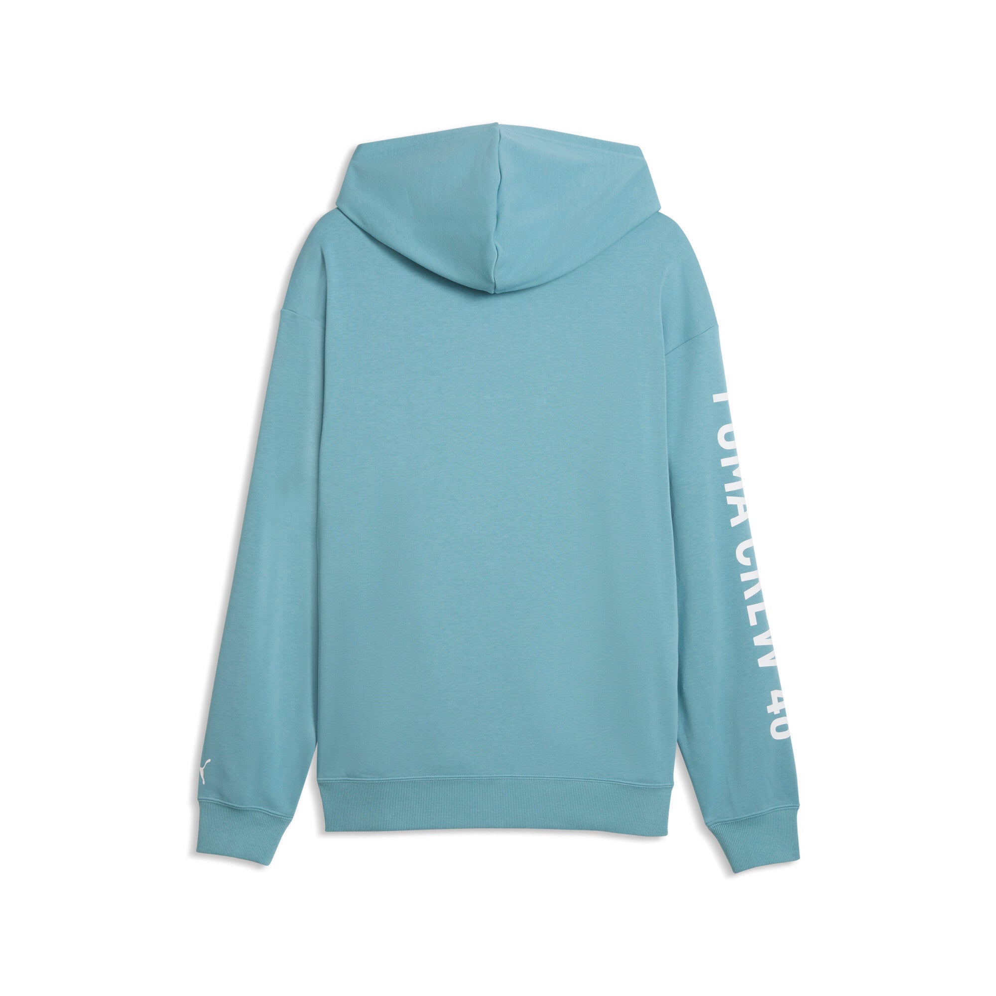 PUMA graphics training hoodie men in baltic sea blue — back view