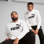 Puma essentials no. 1 logo hoodie in white - Model Shot 01
