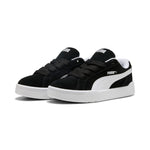 Puma park lifestyle easy suede sneakers in black and white - Front View
