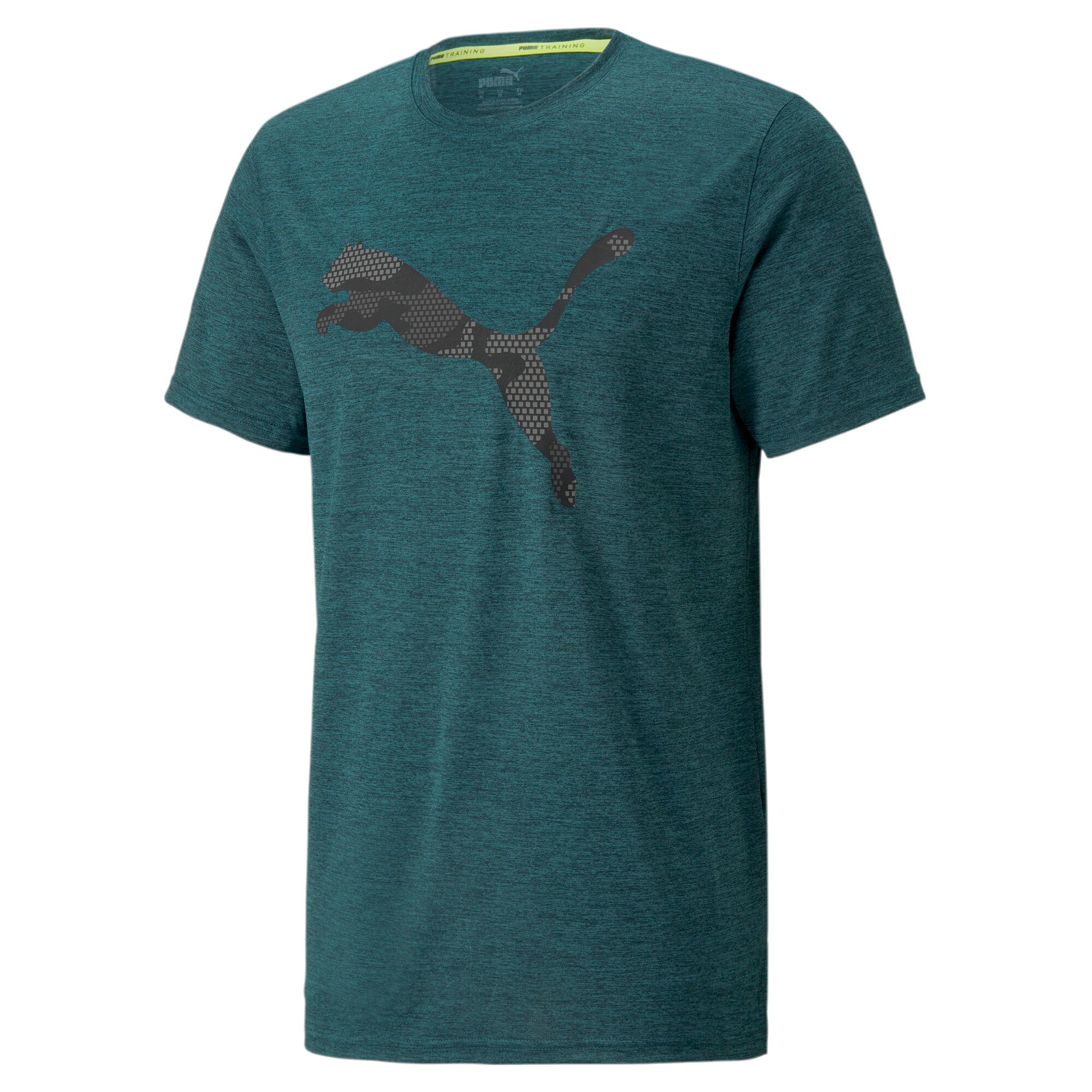 Puma training favourite heather cat tee in gray - Front View