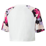 Puma essentials+ street art printed tee youth in white - Back View