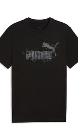 PUMA camo tee men in black — front view