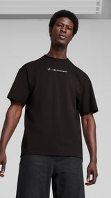 Puma BMW M motorsport lifestyle car graphic tee in black - Model Shot 01
