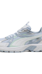 Puma milenio tech sneakers in white and peaceful blue - Side View 01