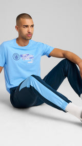 Puma football manchester city ftblNRGY tee in blue - Model Shot 03