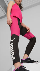 Puma favourite high-waist 7/8 tights youth in black - Model Shot 01