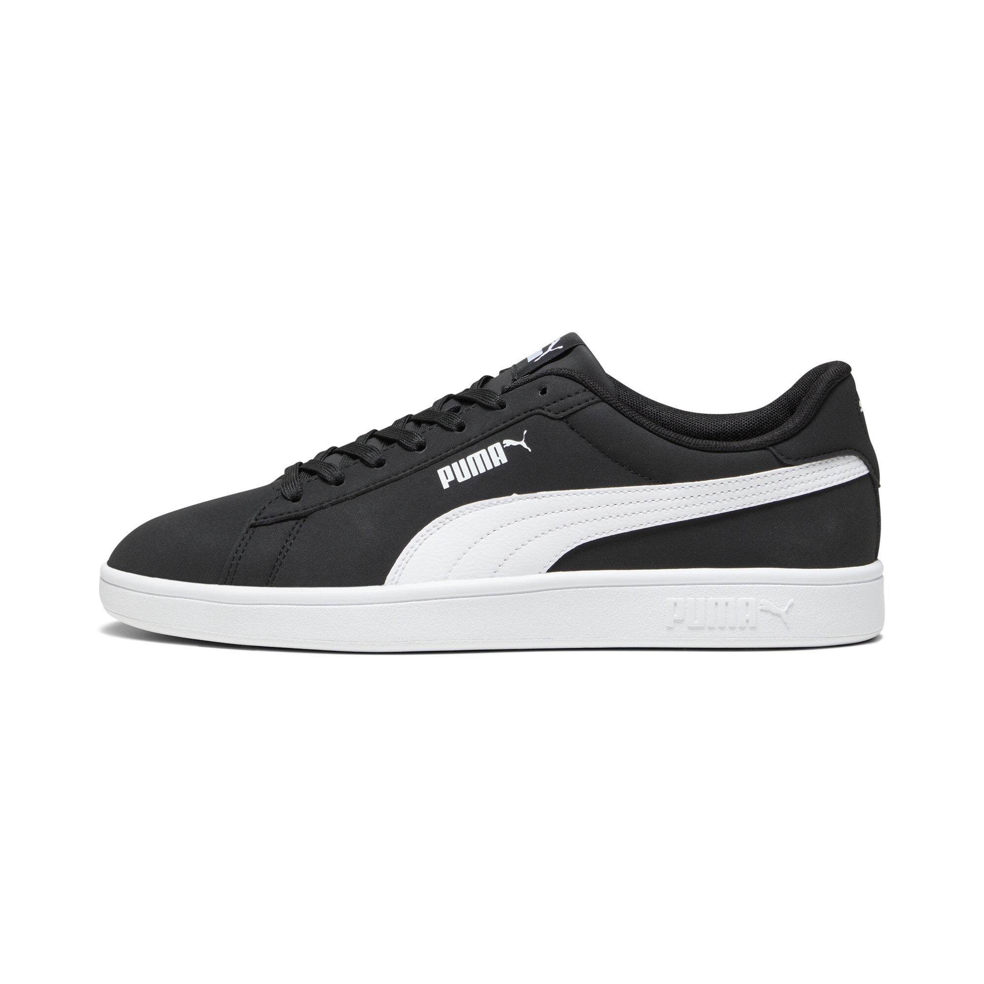 Puma smash 3.0 buck sneakers in black - Side View 01