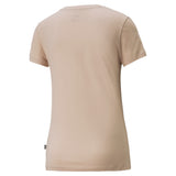 Puma essentials+ metallic logo tee in purple - Back View