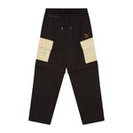 Puma x davido woven cargo pants men in black - Front View