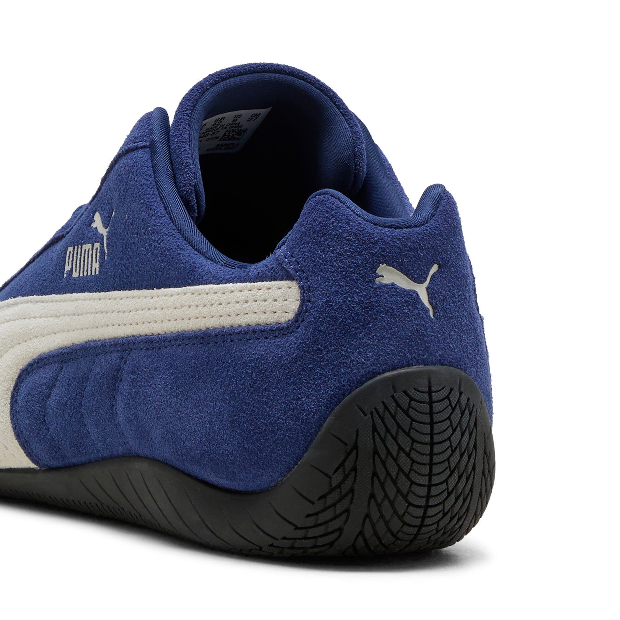 PUMA Speedcat OG sneakers in blue and black — back view
