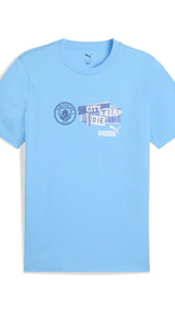 Puma football manchester city ftblNRGY tee in blue - Front View