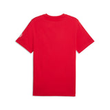 PUMA AC milan ftblculture tee men in red and black — back view