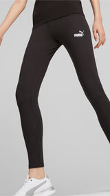Puma essentials+ logo power leggings women in black - Model Shot 03