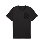 Puma flex pocket tee in black - Front View