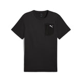 Puma flex pocket tee in black - Front View