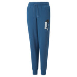 Puma alpha sweatpants in blue - Front View