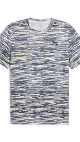 Puma tad essentials AOP tee in white - Front View