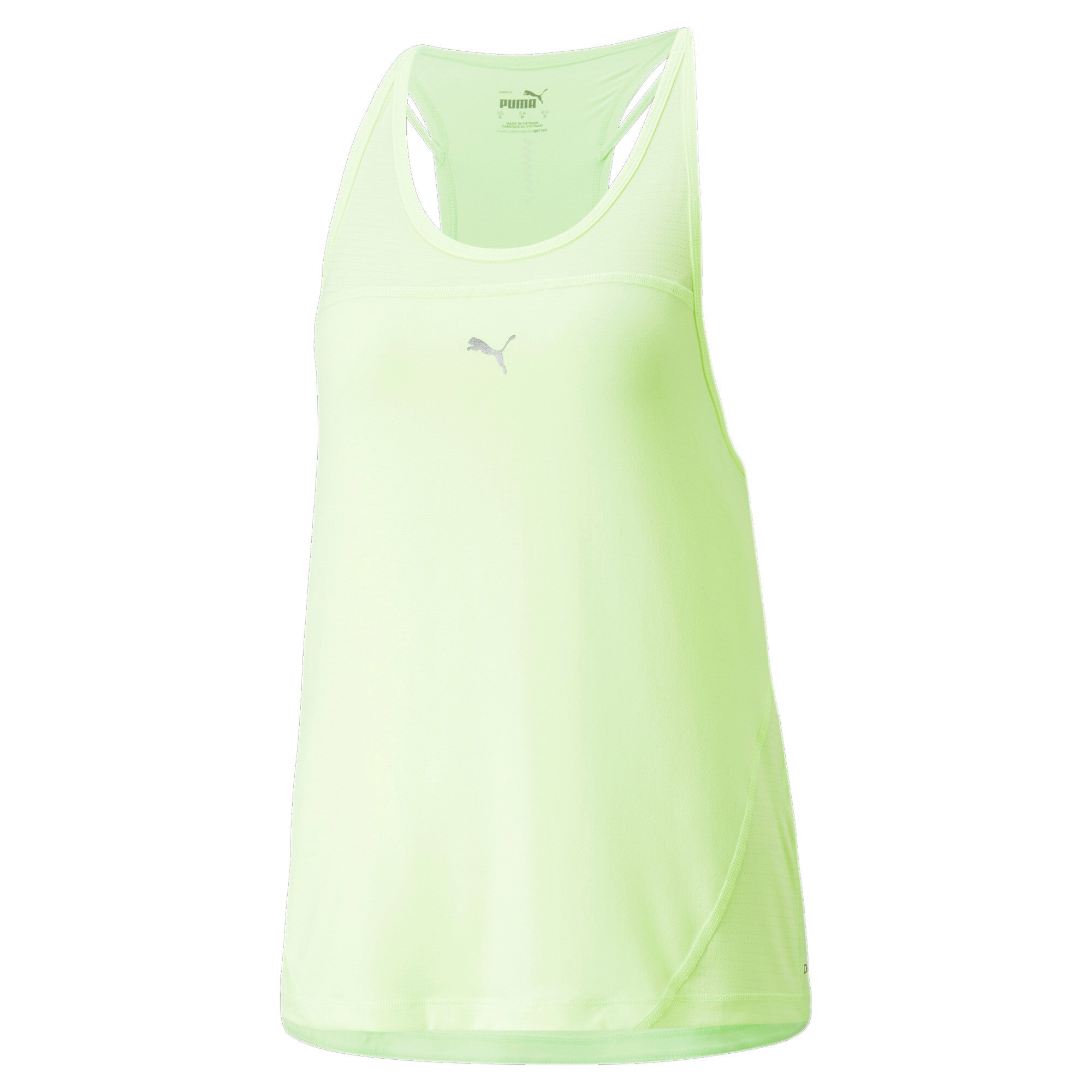 Puma run running tank top women in yellow - Front View