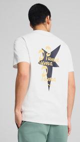 Puma road to unity graphic tee in white - Model Shot 02