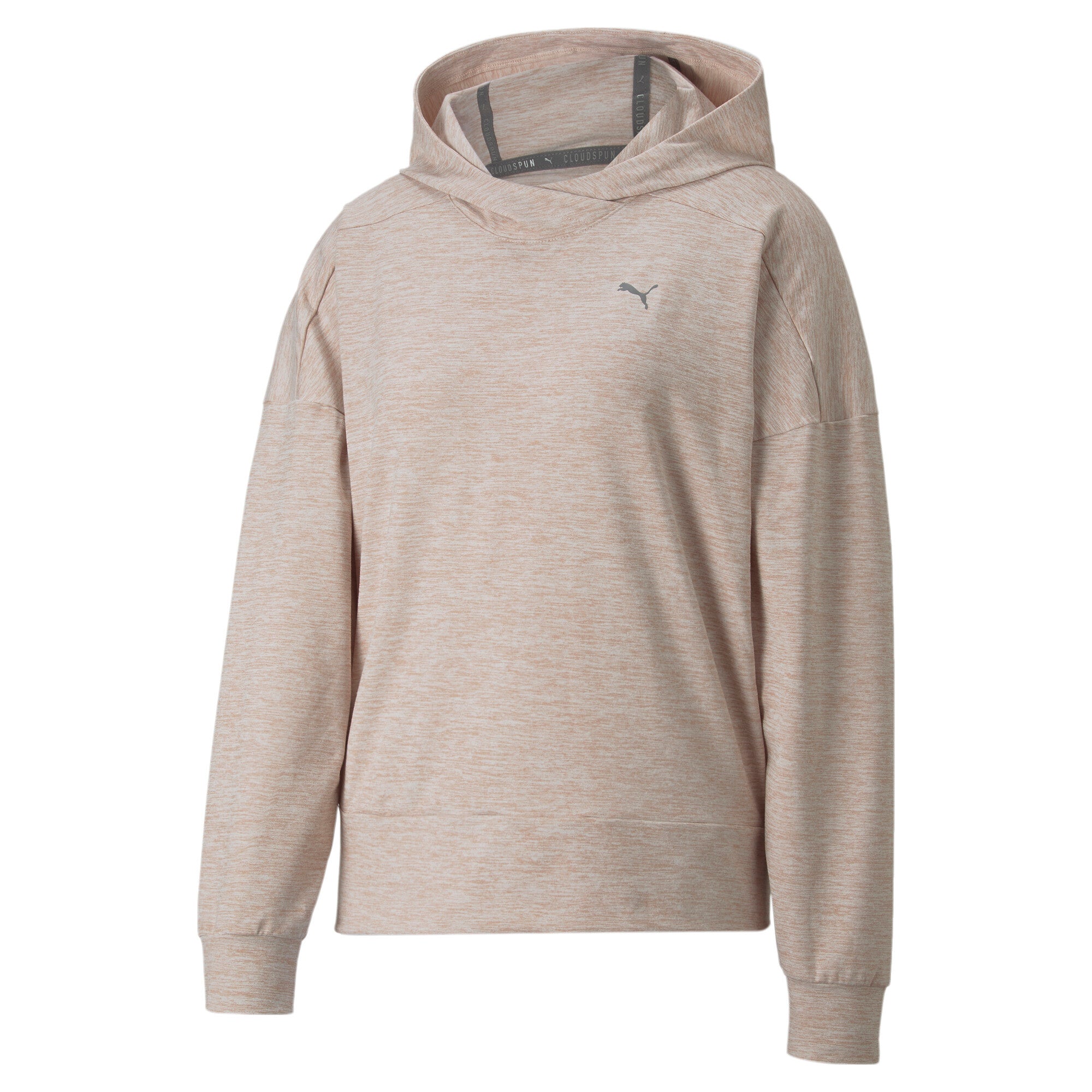 Puma training cloudspun hoodie in pink - Front View