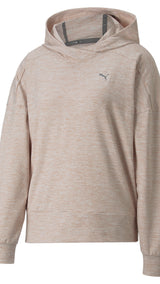 Puma training cloudspun hoodie in pink - Front View