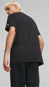 Puma mercedes-amg petronas motorsport f1 essentials logo tee men in black - Model Shot 03