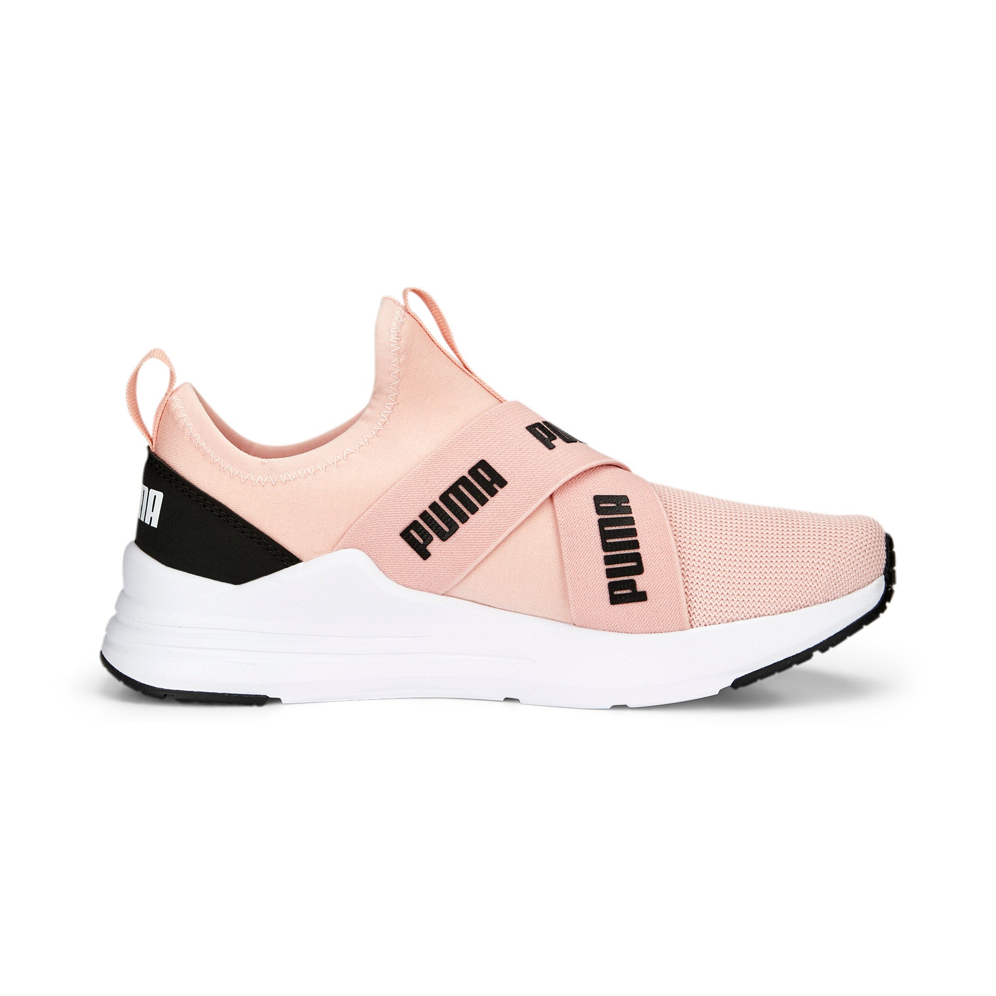 Puma wired run slip-on trainers in pink - Side View 03