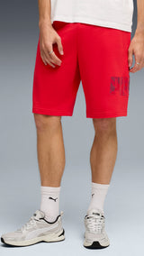 PUMA essentials logo lab 10’’ shorts men in for all time red