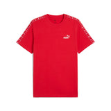 Puma essentials tape tee in for all time red - Front View