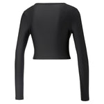 Puma modern sports long sleeve women's tee in black - Back View