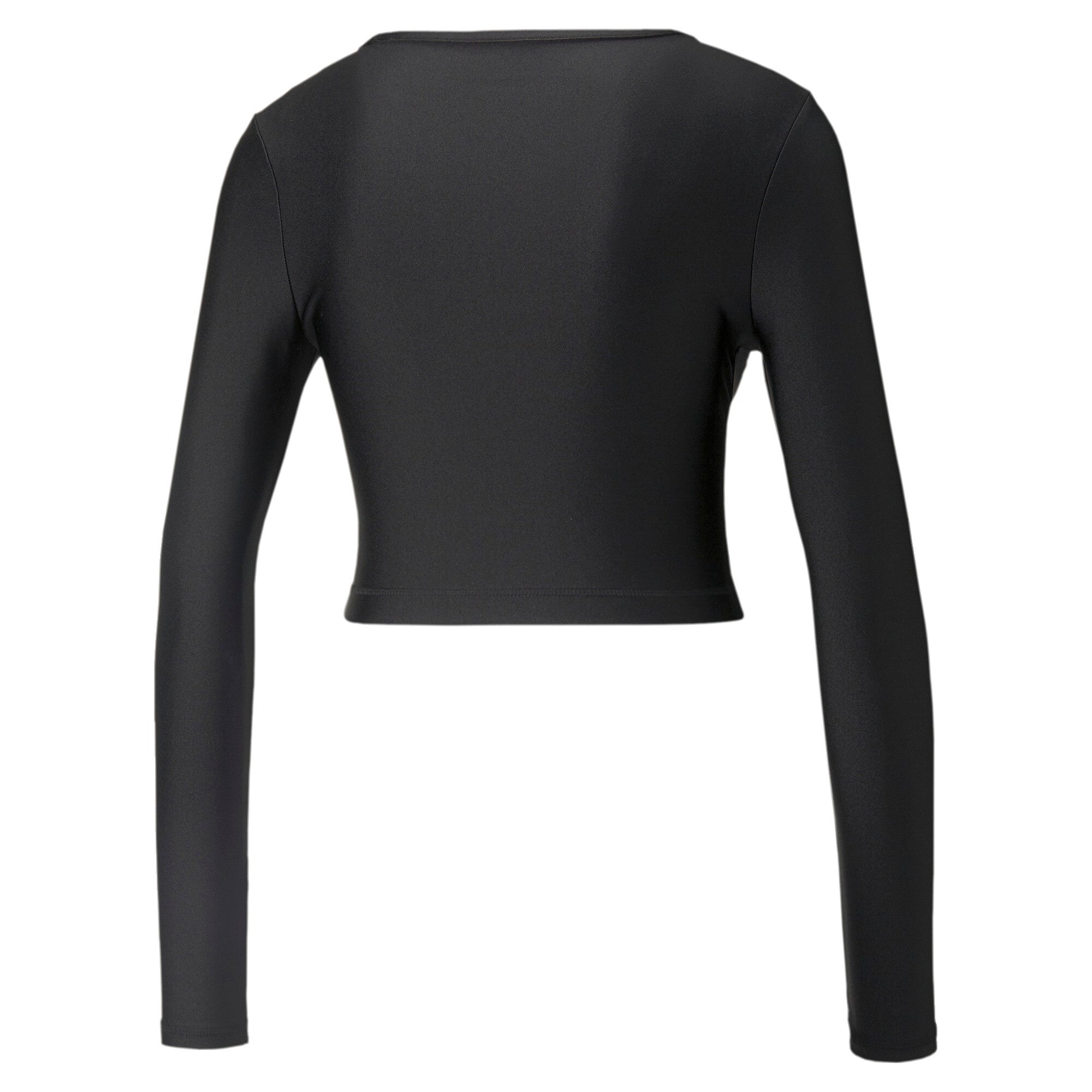 Puma modern sports long sleeve women's tee in black - Back View