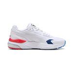 Puma BMW M motorsport vis2k in white and cool cobalt - Side View 03