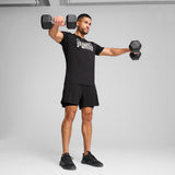 Puma graphics train "forever. faster." tee in black - Model Shot 03