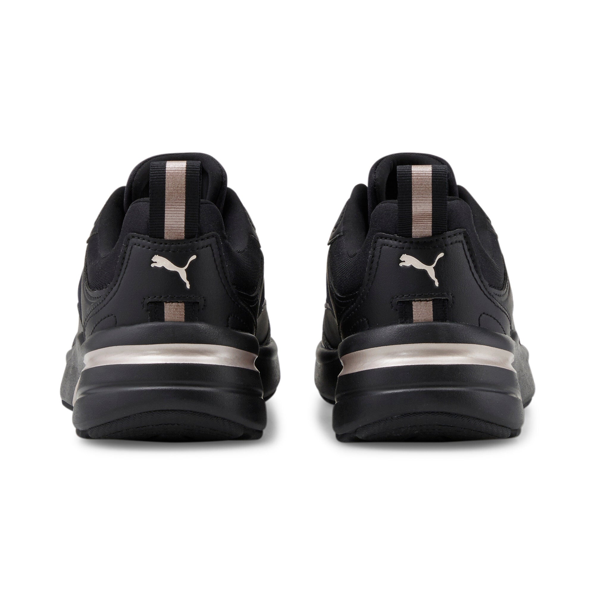 Puma fs runner metallic sneakers in black - Back View