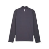 PUMA PWRTRAIN quarter-zip training tee men in galactic gray — back view