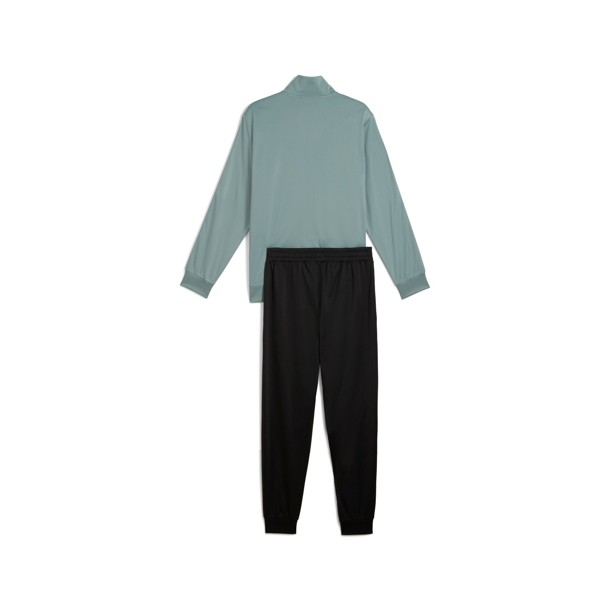 Puma poly tape tracksuit in green moon - Back View