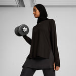 Puma modest oversized tee in black - Model Shot 01