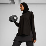Puma modest oversized tee in black - Model Shot 01