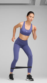 Puma CLOUDSPUN soft high-waist tights in blue crystal - Model Shot 03