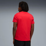 PUMA Scuderia Ferrari sportswear coloured shield tee in rosso corsa - rosso corsa
