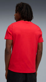 PUMA Scuderia Ferrari sportswear coloured shield tee in rosso corsa - rosso corsa