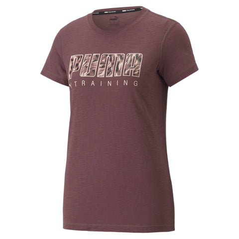 PUMA performance logo training tee women in black