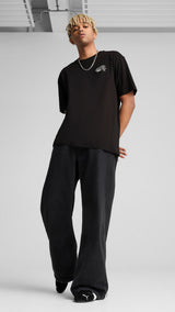 Puma graphics puma drive-in relaxed tee in black - Model Shot 03