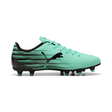 PUMA ATTACANTO II fg/ag football boots men in green and black — side view 3