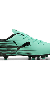 PUMA ATTACANTO II fg/ag football boots men in green and black — side view 3