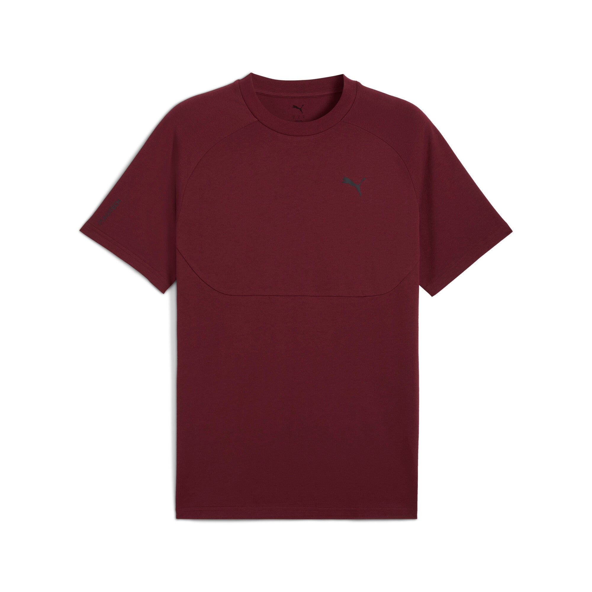 PUMA PUMATECH tee in dusky gray - ruby shimmer