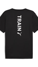Puma graphics training tee in black - Back View