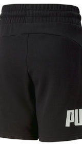 Puma power shorts youth in black - Back View