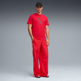 PUMA AC milan ftblculture tee men in red and black — model shot 3